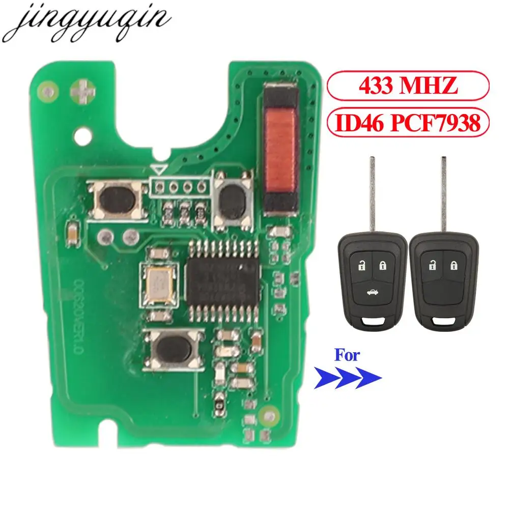 

Jingyuqin Remote Car No Key Only PCB ID46 PCF7937 315/433MHz For Chevrolet Camaro Cruze Equinox Malibu Sonic Spark Volt 2/3B