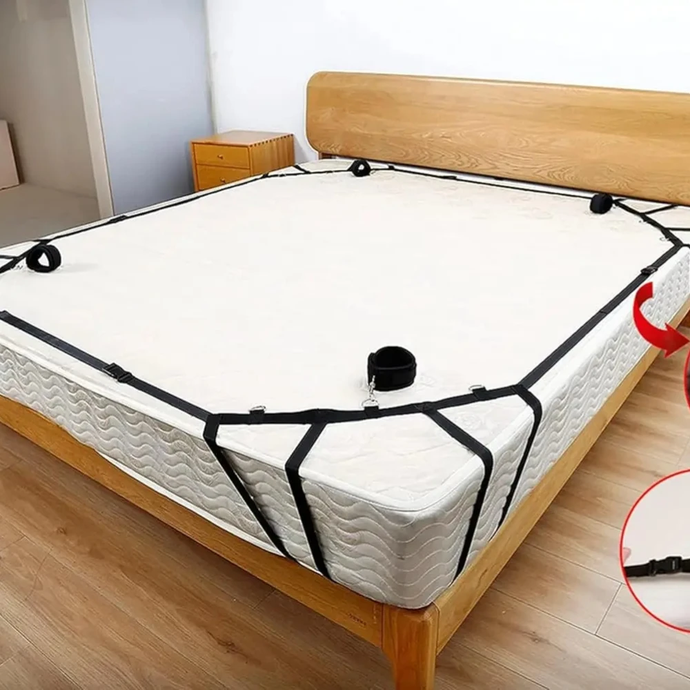 Bed Straps Restraints Spreaders Bar Sexy Bondaged Play Set Sex Cuff Bracelets Sex Resistance Bands Bondaged Rope Cord  Rope - view 3