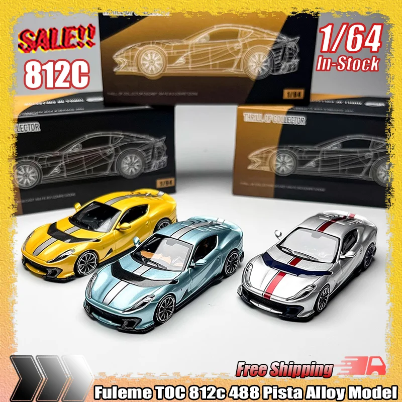 

Новинка в наличии Fuleme Toc 1:64 812c 488 Pista моделирование сплава миниатюрные литые модели автомобилей Коллекционные детские игрушки на заказ подарки