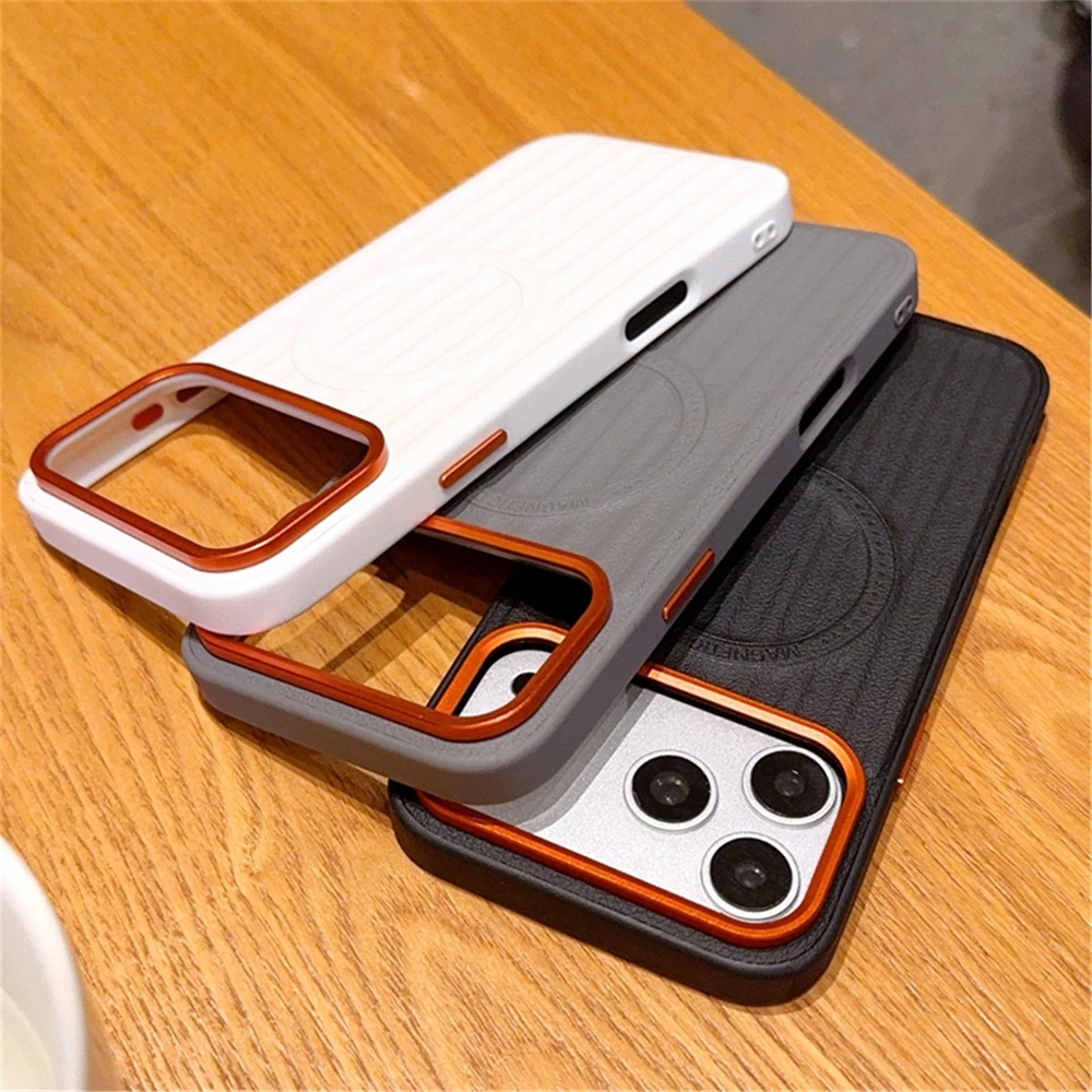 Camera Leather Case - جراب كاميرا مغناطيسي من سبيكة معدنية