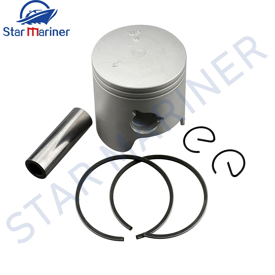 مجموعة مكبس محرك القارب 6K5-11635 6K5-11601-12-00 72.25 مللي متر (+0.25 مللي متر O/S) لياماها 2T 60HP 6K5-11635-03-00 6K5-11601-12