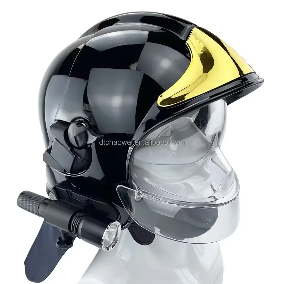 Casque léger de protection contre les radiations thermiques, casque intégré pour l'industrie pétrochimique du feu