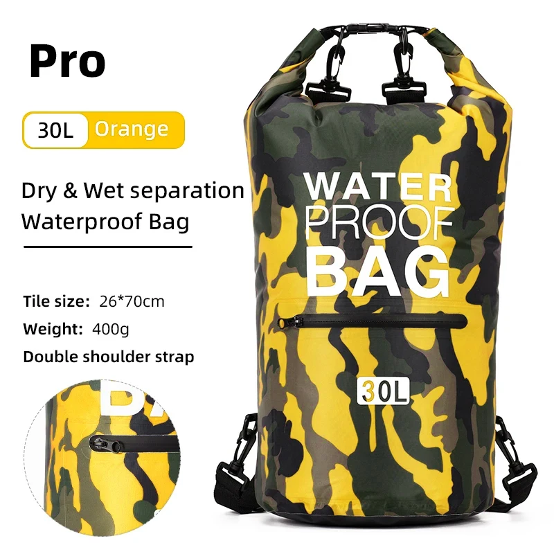 Schwimmen PVC Pack Dry Bag Rucksack für Frauen Männer 10L 15L 20L 30L Wasserdichte Schulter Kajak Driften Rafting Surfen Bootfahren Tasche