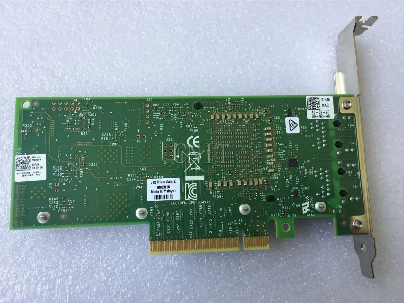 X540-T2 E10G42BT dual port 10 Gigabit electrical port network interface card 3DFV8 K7H46