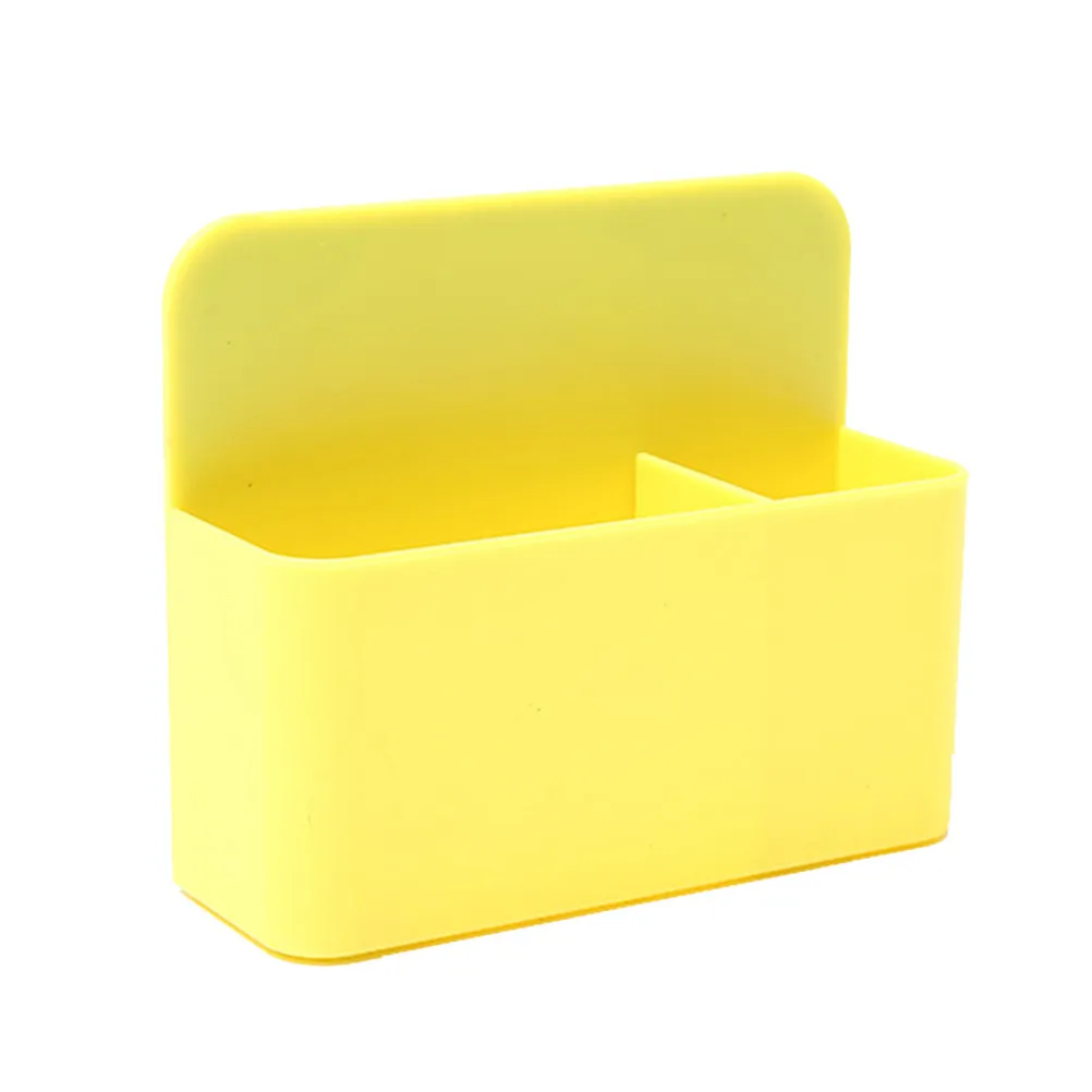 

Sturdy Pen Box Organizer for Classroom Or Home Use Holds Pens Markers Chalks Neat Desktop Arrangement Lemon Yellow Scratch