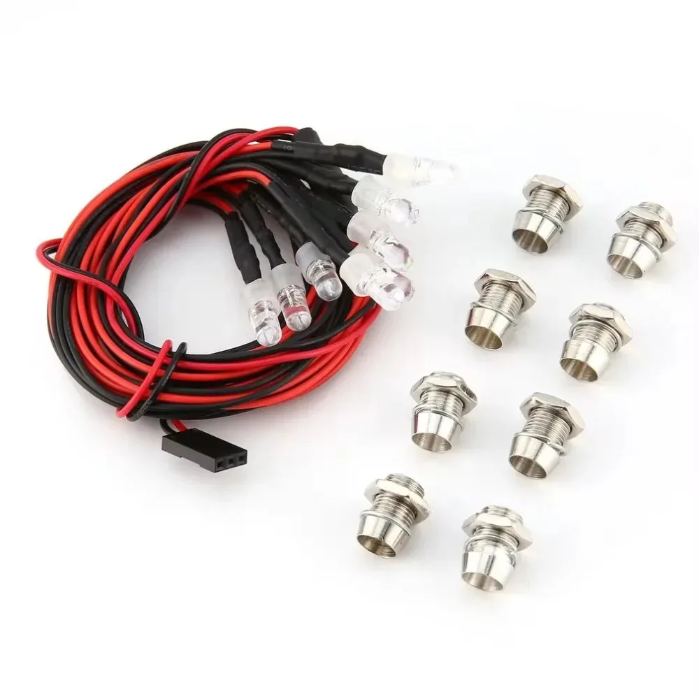 RC LED-Lichtset Scheinwerfer für 1/10 1/8 1/12 RC Auto Truck Crawler Drift Car Frontscheinwerfer Rücklicht TRAXXAS HSP HPI MN99 MN90 – Detail 29