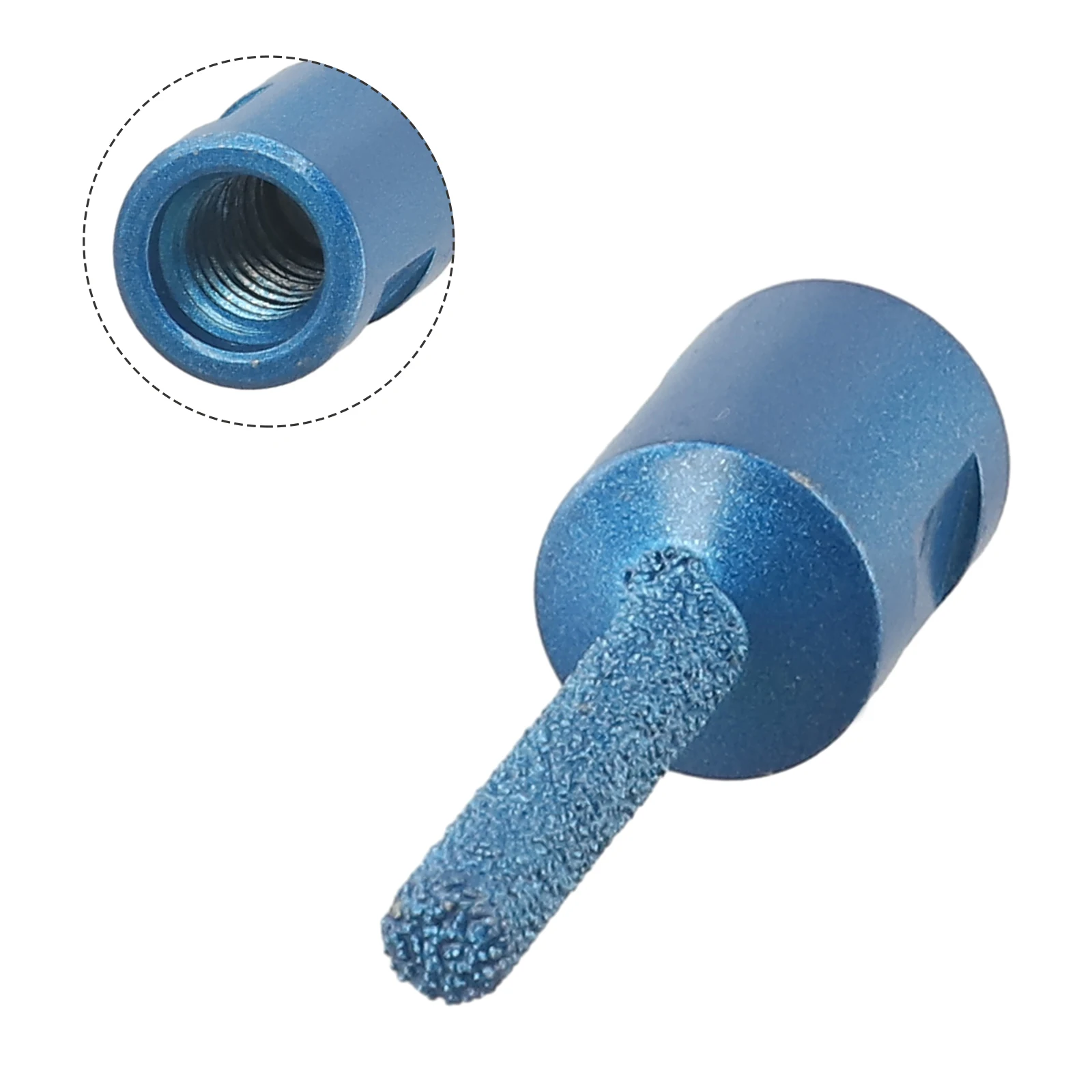 Finger Bit Milling Cutting Efficient Performance M10 Thread Blue For Stone Drilling High Quality Practical Quality Is Guaranteed
