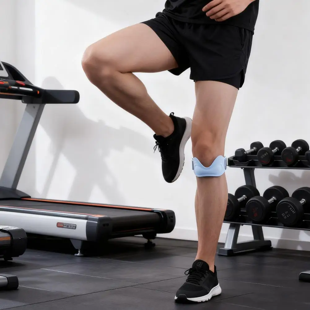 Knee Support for Fitness Adjustable Silicone Patella Support Strap Knee Brace for Meniscus Tear Relief Patellar for Running