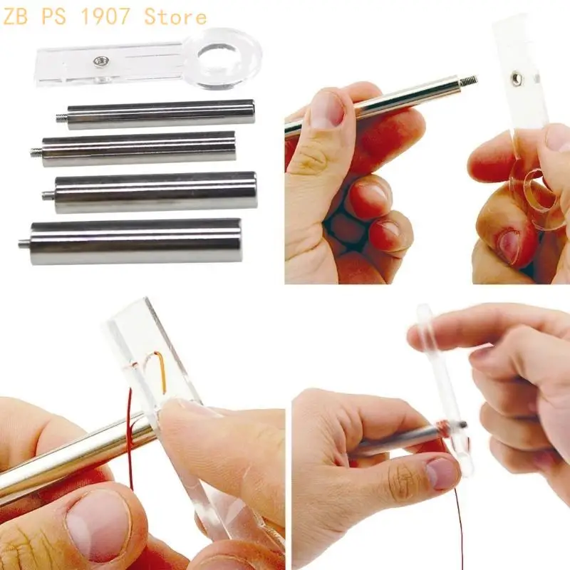 10/12/14/16mm Mandrels Wire Wrapping Beading Jewelry Crafts Wire Cutter Machine 55KA