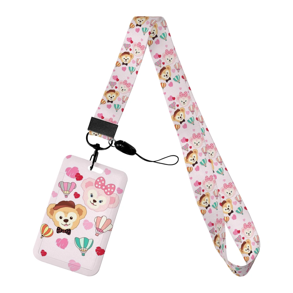 Lovely ShellieMay Disney land Cartoon Neck Strap Lanyard Movie Princess Card Cover Cartoon Badge Holder Id Card Girls Hang Rope