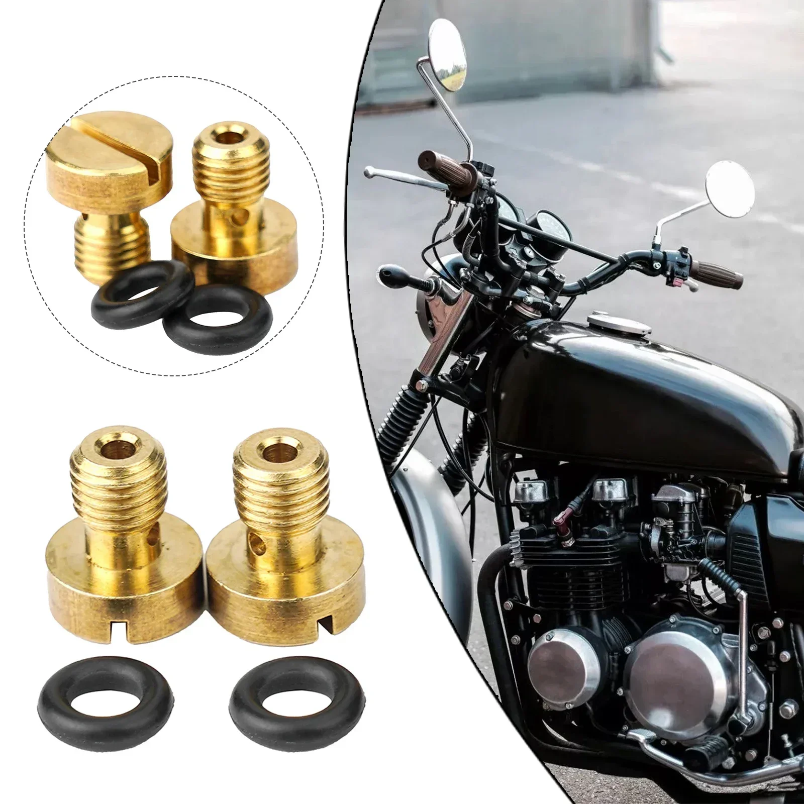 

2 Pcs Car Carburetor Drain Screw Float Bowl For Kawasaki KZ650/1000 CB350/400F Drainage Screws For Pipes