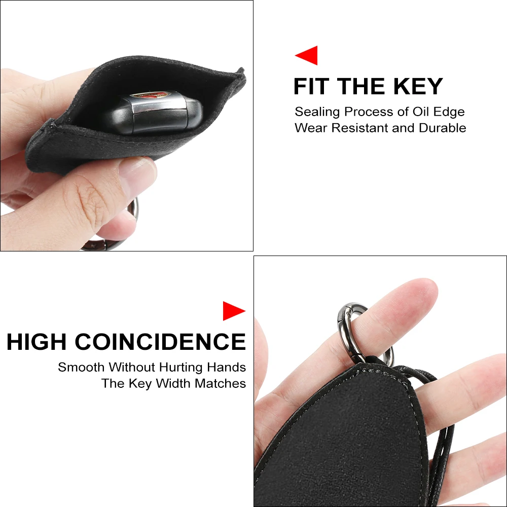 Suede Car Key Protective Case For Honda Civic Type R Fk7 Fk8 Fk5 Fk2 Type S Car Key Wallet Auto Key Protective Accessories