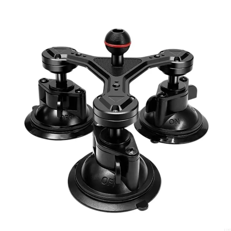 

Triple Suction Cup Mount Holder Universal Quick Releases Adjustable Action Camera Holder For Windshield Mounting F19E