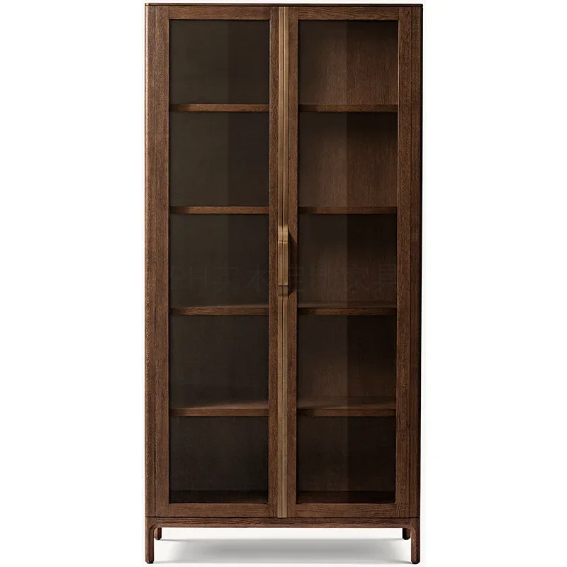 

Американский двухдверный шкаф из массива дерева с резьбой и цветочным орнаментом, многоярусный книжный шкаф в стиле французской виллы.