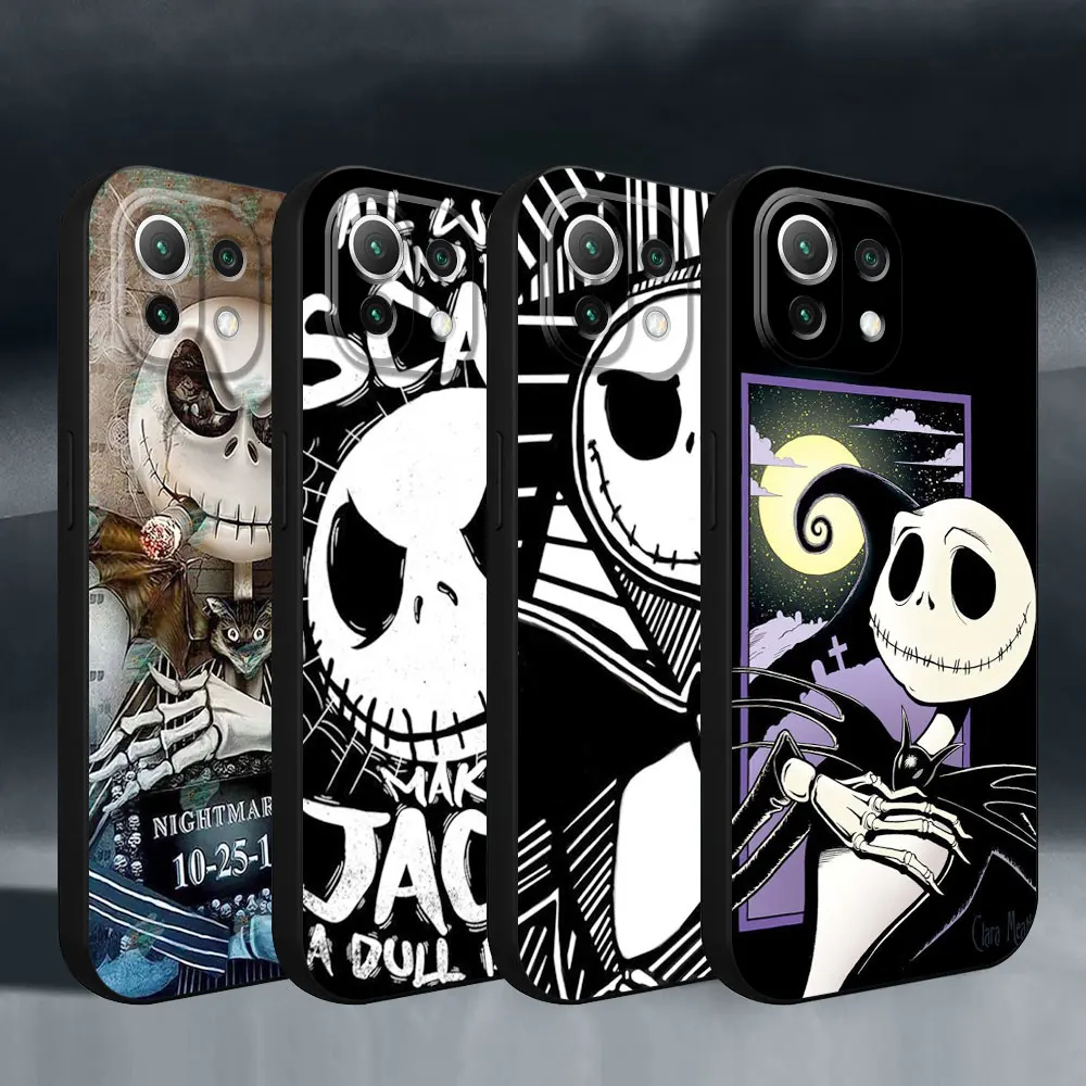 Case For Xiaomi Poco X3 NFC 11 Lite 11T F5 10T Pro 12 X4 F1 Note 10 M5 13 C40 C51 TPU Phone Cover Black Funda Disney Skull Jack