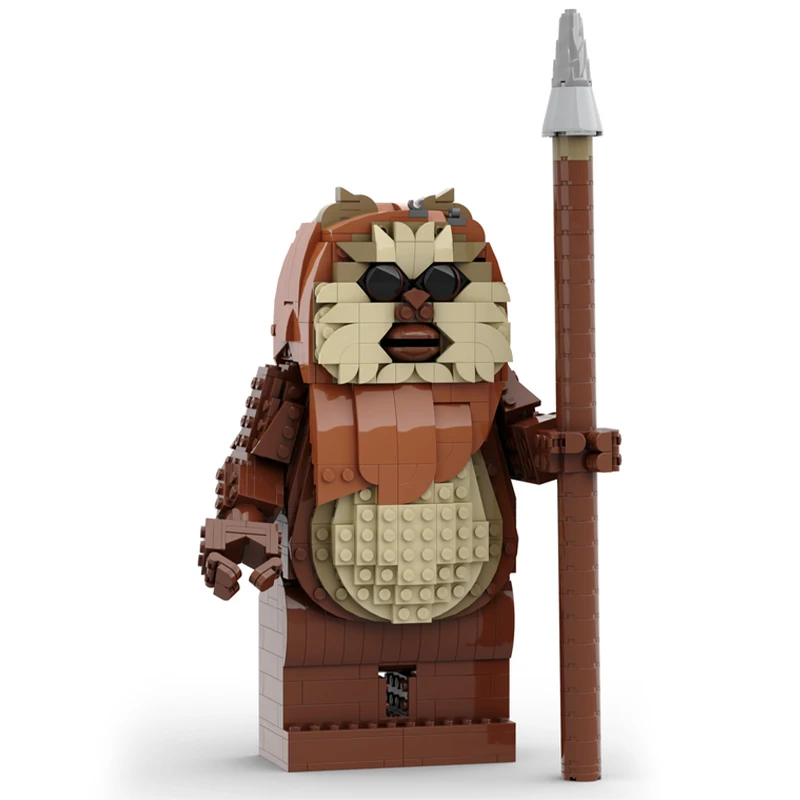 915 Stück MOC Science Fiction Film (STAR BATTLE) Wicket The Ewok Figur Bausteine Modell Festival Geschenk Spielzeug für Jungen