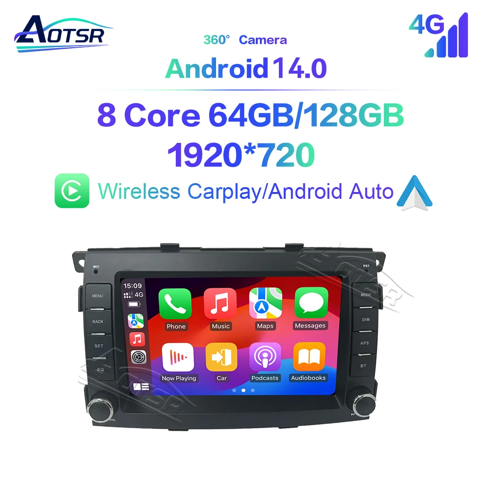 7 Inch Original Style HD Touchscreen GPS Navigation Carplay Car Radio For Kia Sorento 2009-2012 Premium Car Upgrade Accessory