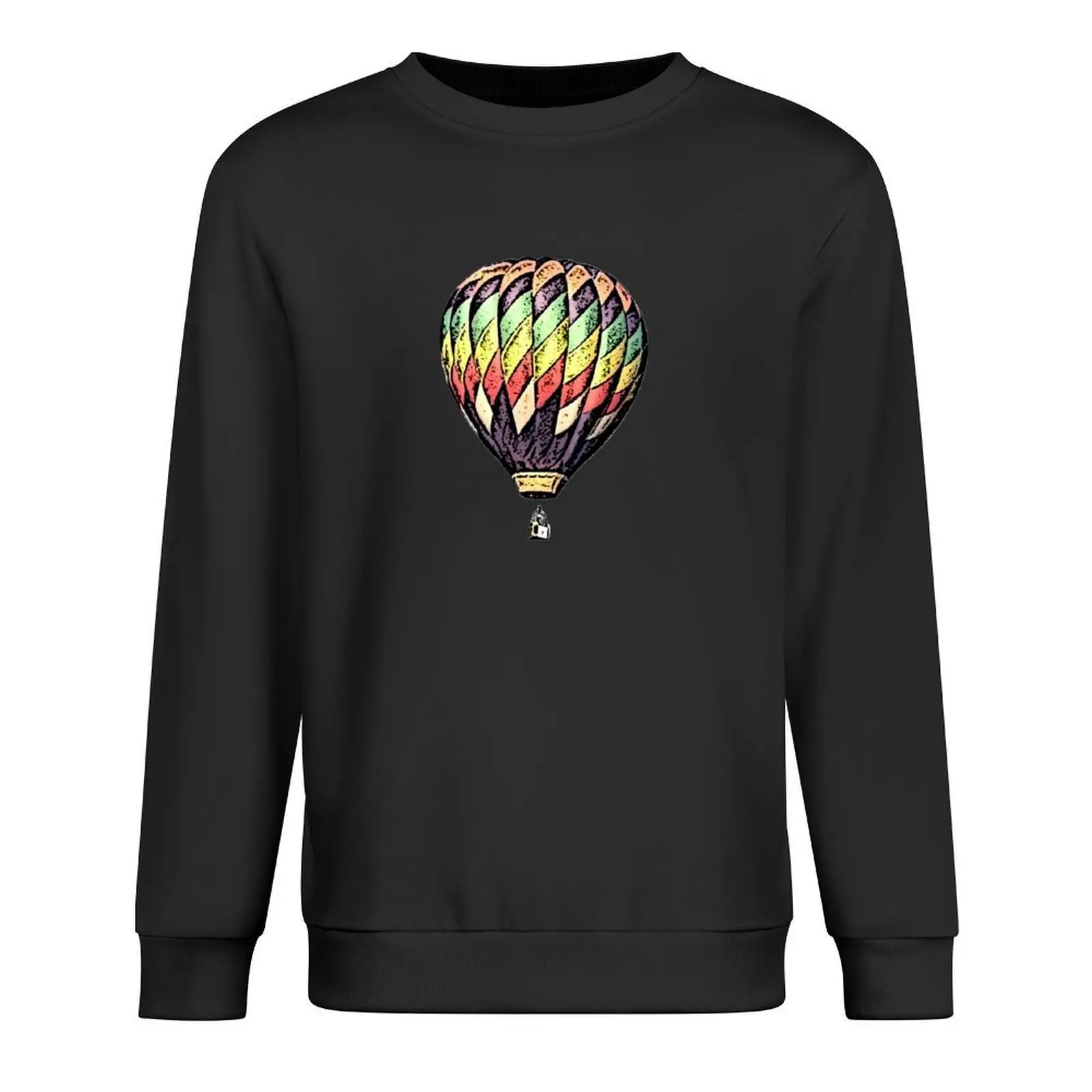 

Hot Air Balloon Pullover men's sweat-shirt set men clothes autumn men clothing hooded sweatshirt