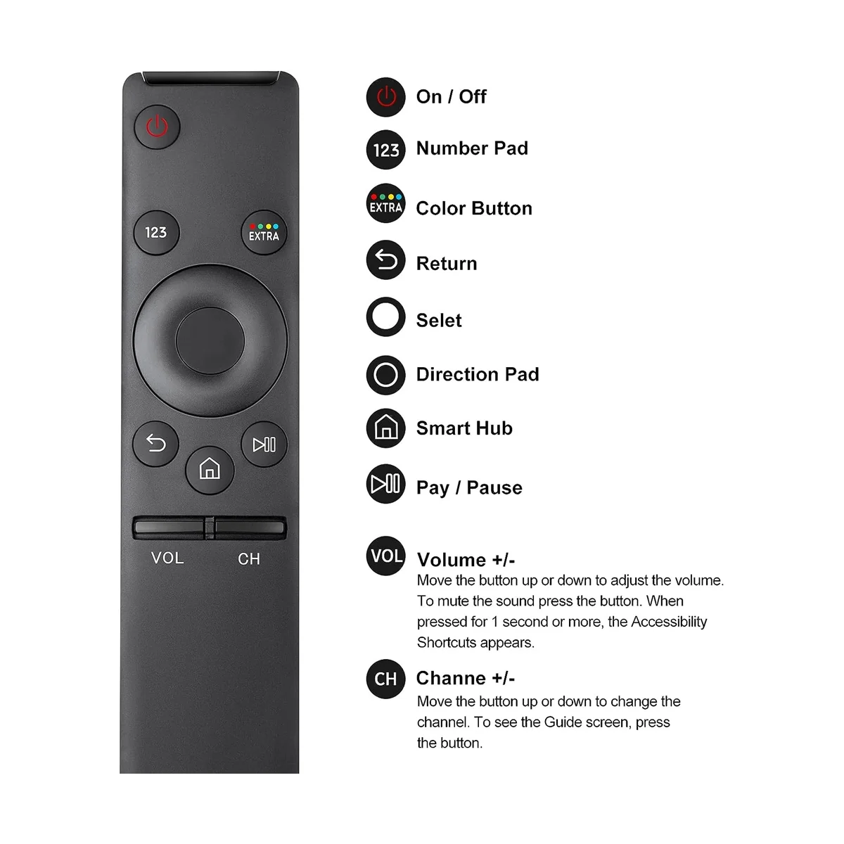 A57G-Control remoto universal para Samsung-TV-Control remoto, compatible con Samsung Frame Serif Curvo UHD Neo QLED OLED 4K 8K Smart TVs