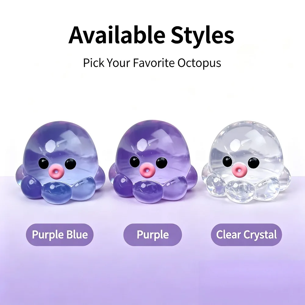 Squishy Octopus Stress Relief Toy, Slow Rebound Squeeze Toy for Stress & Anxiety Release