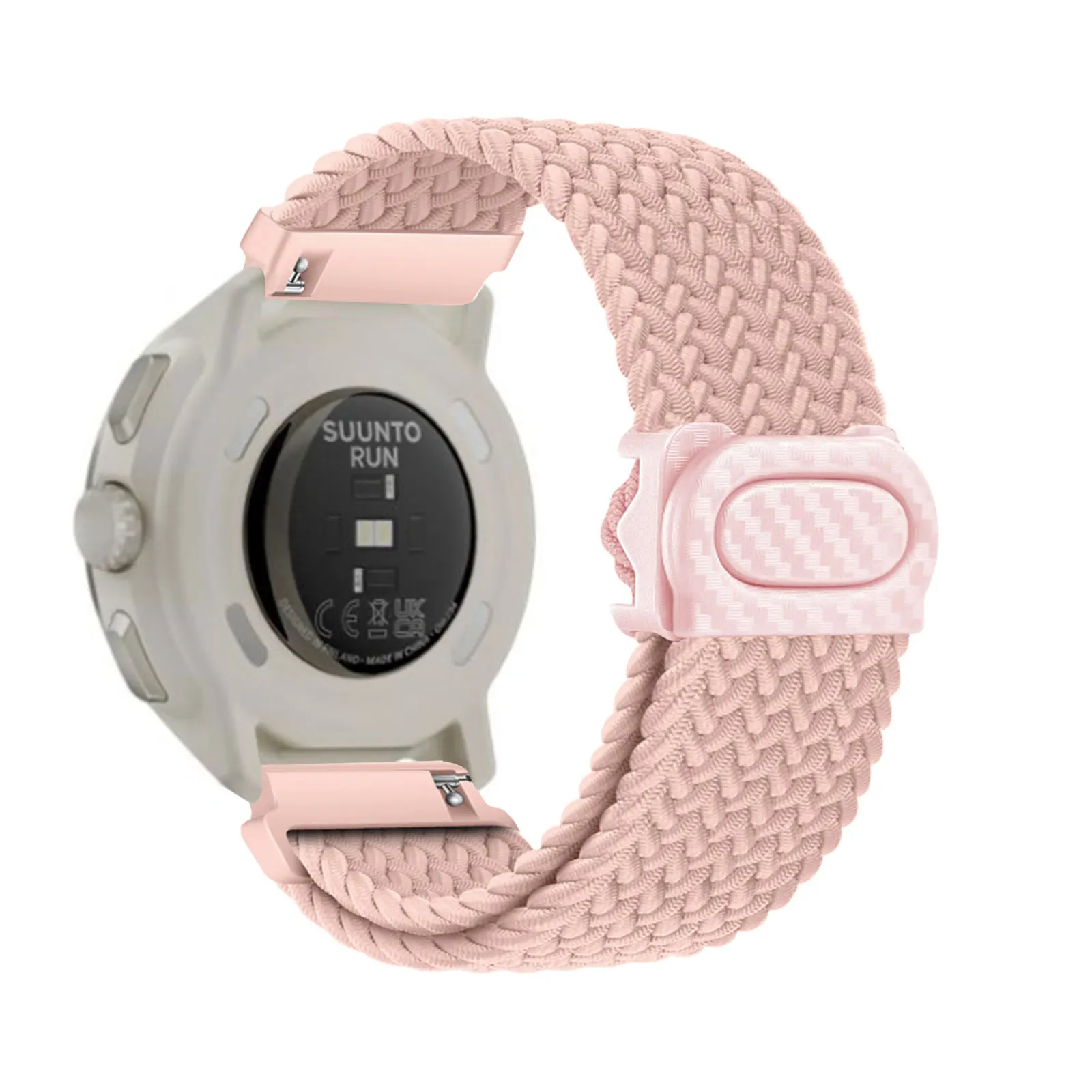 

Elastic Nylon Bands for Suunto Run Band, Plastic Buckle Adjustable Nylon Strap