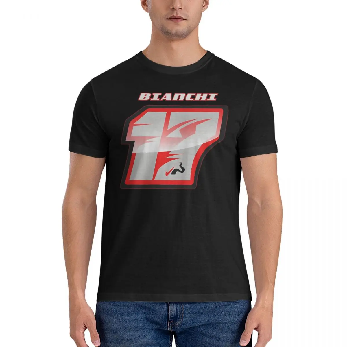 تي شيرت للرجال بأكمام قصيرة ، قطن ، قمم برقبة مستديرة ، فكرة هدية رائعة ، بيانشي كلود موريس #1
