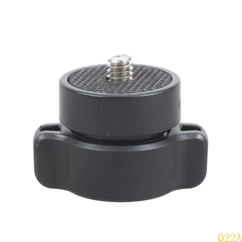 

Q22A Plastic and Metal 17mm Ball Head Adapter Featuring 1/4inch Male Thread Screw Converter for Camera Phone Mounts