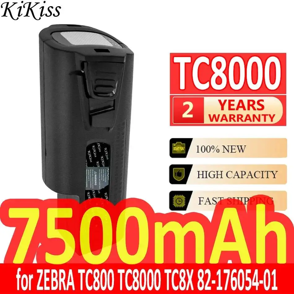 7500mah Reliable Power TC8000 Long Lasting For Zebra TC800 TC8X 82-176054-01 Mobile Data Terminal Battery