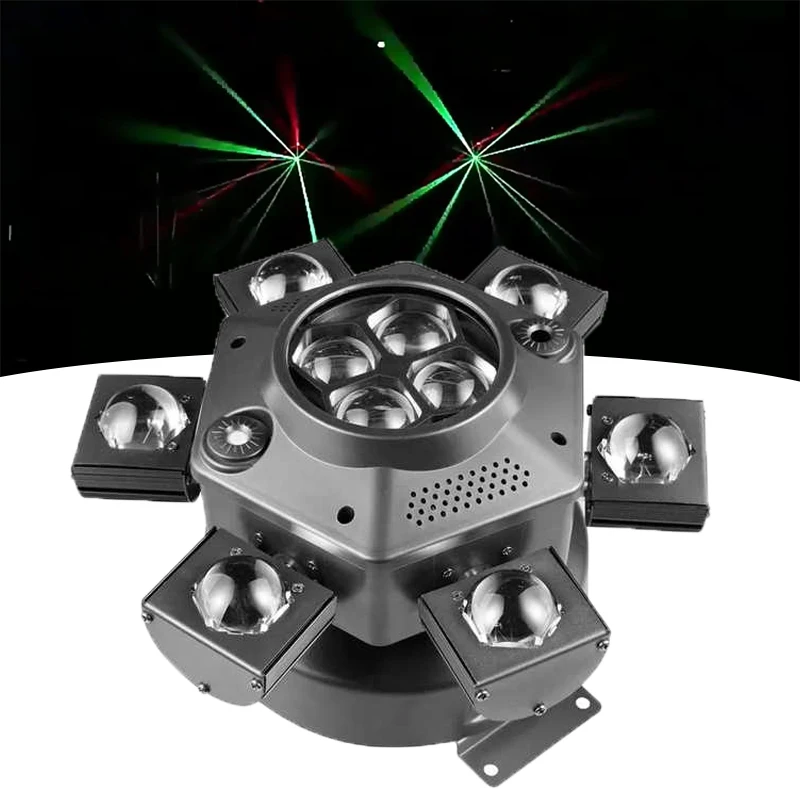 

AOPU 6 Bee-Eyes Beam Moving Head DJ Dance Floor Laser Light With Strobe for Disco Stage Club Lighting