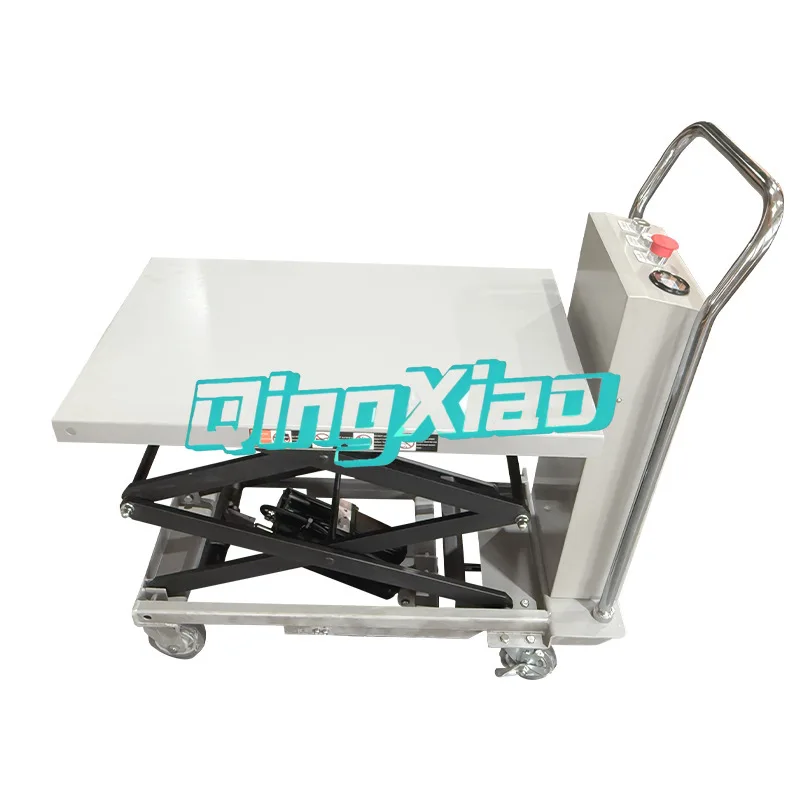 Electric Hydraulic Lift Table Small Mobile Elevating Work Platform Fixed Scissor Cargo Lift Hoist for Warehouse Freight Lifting view 5