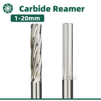LiYu 1mm to 20mm Carbide Machine Reamer Coated Straight Flute H7 Tolerance Chucking Hardened Steel Metal Cutter 6 Flute CNC Tool
