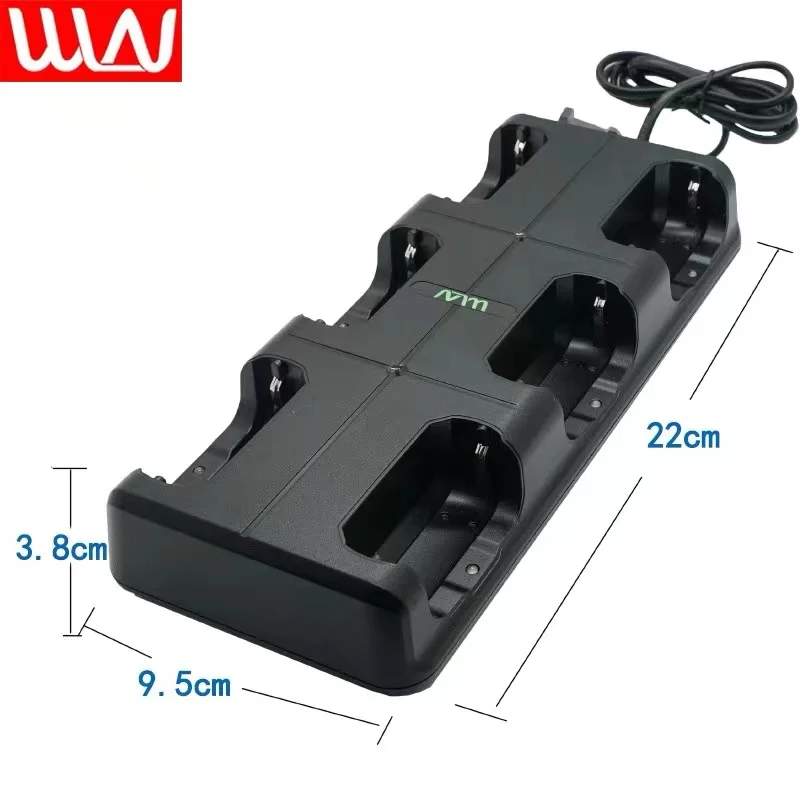 

New WLN 6IN1 Charger Desktop for WLN Mini Walkie Talkie KD-C1 KDC1 RT22 X6 UHF Channel Handheld Two Way Radio Station