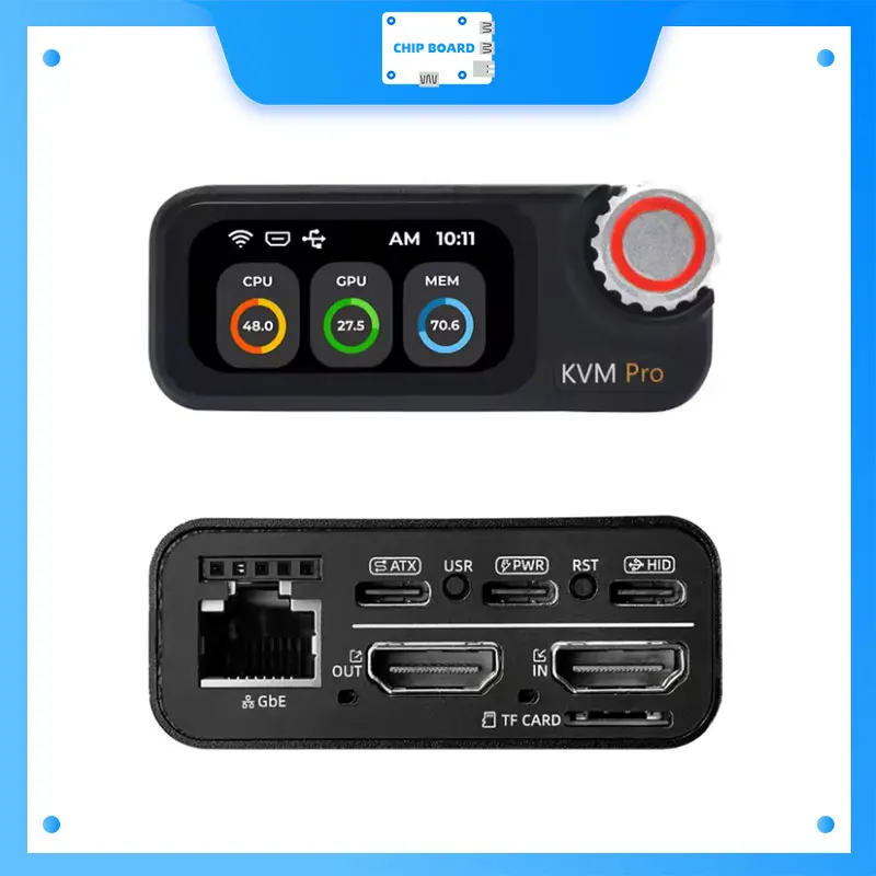 Sipeed NanoKVM-Pro は、ギガビットイーサネット、WiFi 6、および