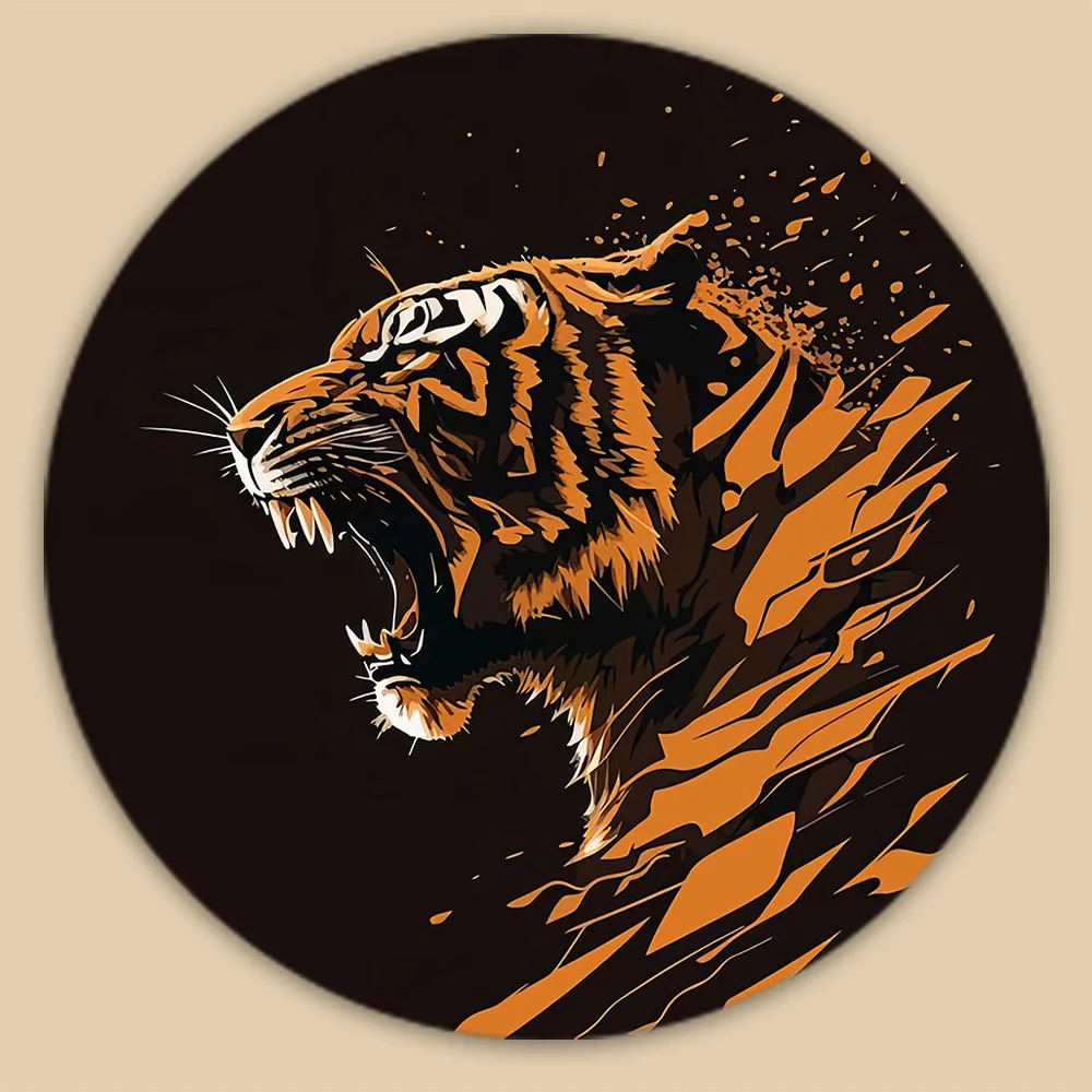 Tiger 1pc Large Size Fridge Magnet, Perfect For Refrigerator, Home, Office, Or Whiteboard Decor, Ideal Holiday Gift, Magnet For