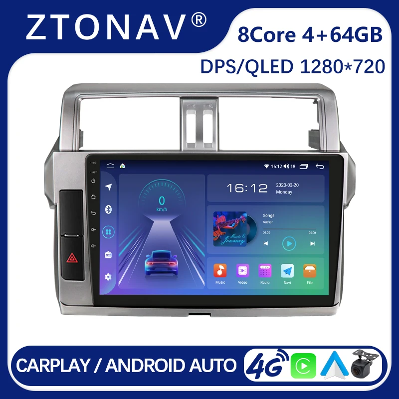 

Car Radio Stereo For Toyota Land Cruiser Prado 150 2013 - 2017 Android Screen Car Multimedia Video Player Headunit Carplay Auto