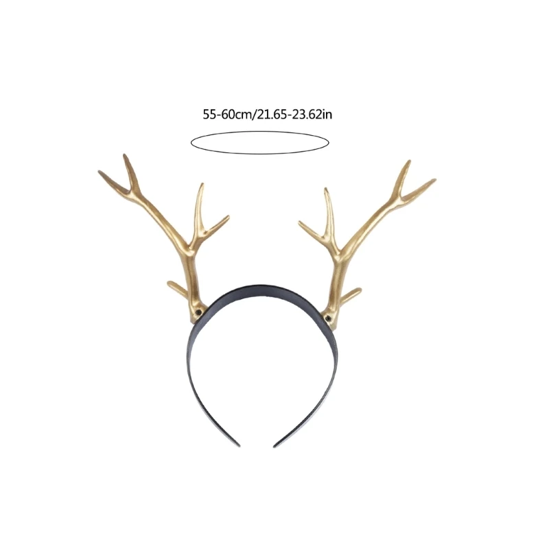  Adjustable Deer Horn Hair Accessory Christmas Costume Prop For Children Adults Halloween Christmas Parades