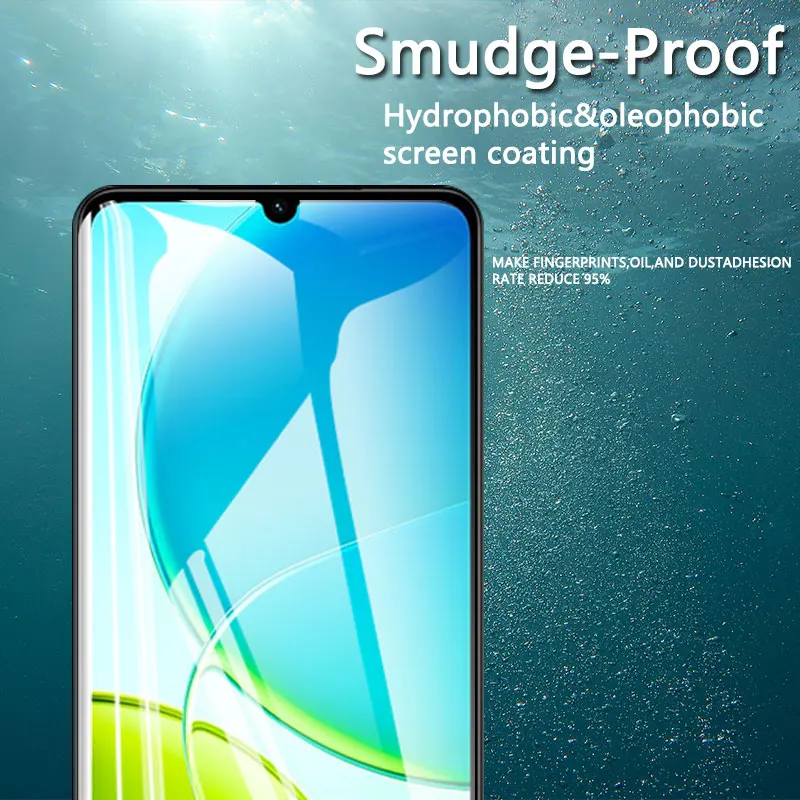 1-4 قطعة HD واقيات الشاشة ل vivo Y04 Y 04 6.74 "الزجاج المقسى الكريستال عالية الألومنيوم المضادة للخدش بصمة صديقة #3