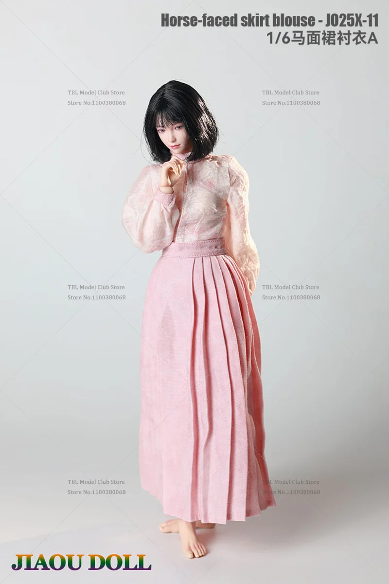 JO25X-11 A/B/C/D 1/6 مقياس النمط الجمهوري Hanfu Ma Mian تنورة الملابس النسائية نسخة محسنة لجندي شخصيات الحركة 12 بوصة #2