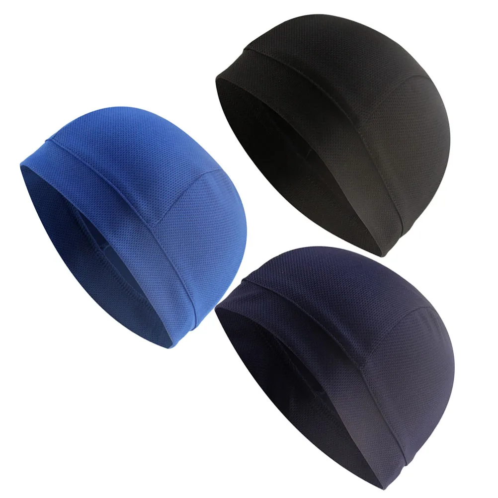 

3 Pcs Hat Liner Sweatband Cycling Bandana Cap Riding Liners Pads Wicking Sports Miss Cooling Skull