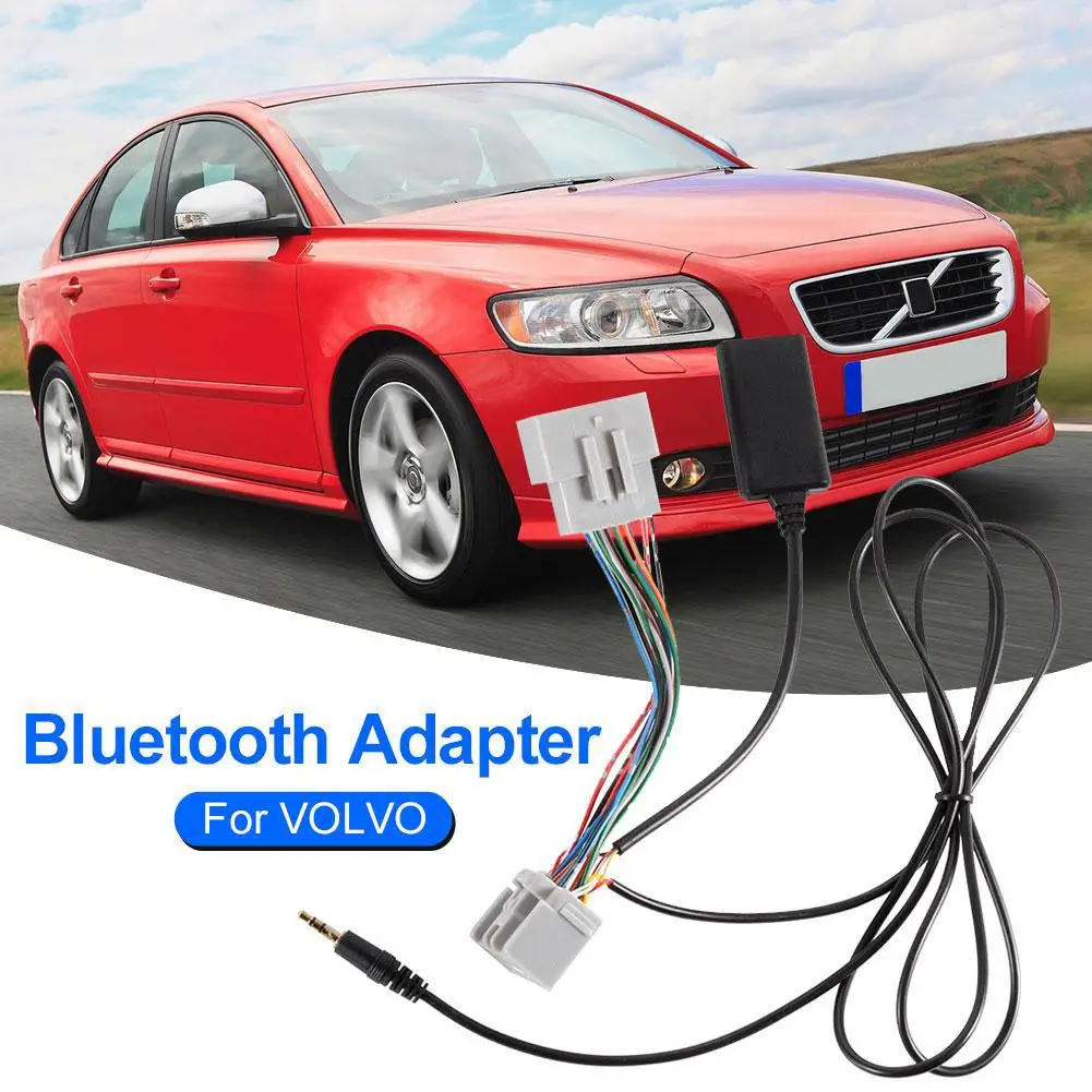 

For Volvo C30 C70 S40 S60 S80 V40 V50 XC60 AUX Cable with Bluetooth Audio Receiver Car Music Adapter