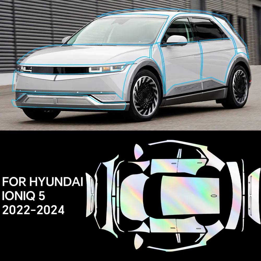Custom Precut For Hyundai IONIQ 5 2022 Full Vehicle Clear Bra Precut PPF Paint Protection Film TPU Transparent Anti Scratch