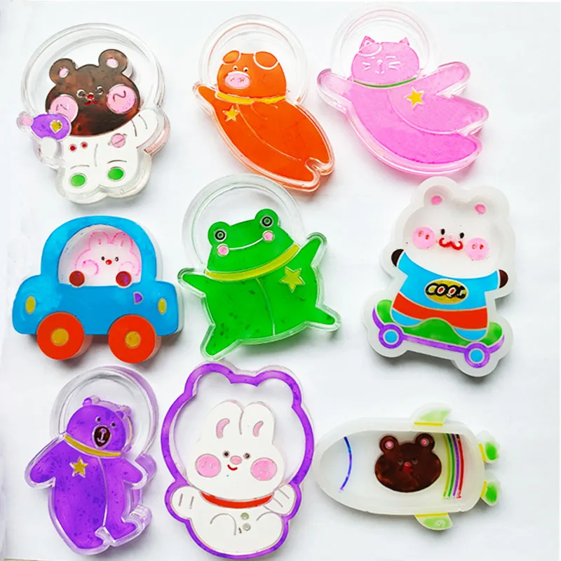 DIY Bear Rabbit Spaceman Shaped Silicone Epoxy Resin Mold Shaker Molds Jewelry Tool Jewelry Accessories