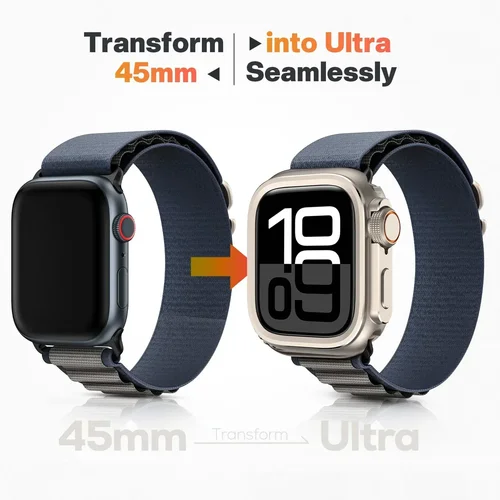 Imagen 2 del producto Funda de parachoques con marco de Metal para Apple Watch, cubierta protectora de 46mm, 45mm y 44mm para iWatch Series 10, 9, 8, 7, 6, 5 SE, cambio a Ultra 2, 49mm