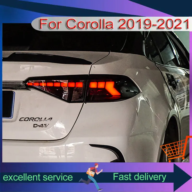 

Car For Toyota 2019-2023 U.S. Version Of Corolla Taillamp Upgrade DRL Rear Light LED Brake Dynamic Turn Signal Auto Accessories
