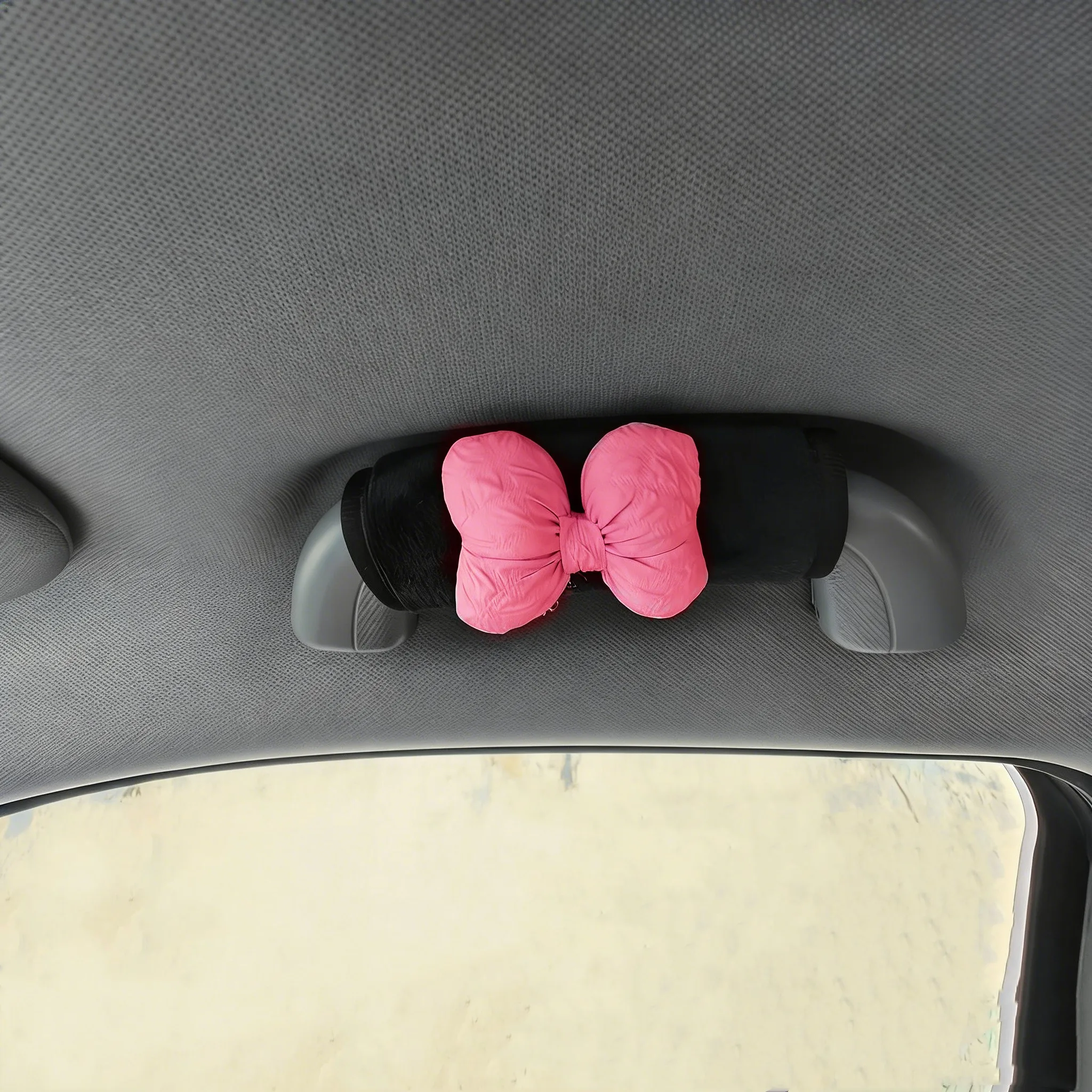 Leuke Cartoon Konijn Panda Autodak Handgreep Cover Universele Alle Seizoenen Auto-interieur Armsteunbeschermer Auto Decor Accessoires