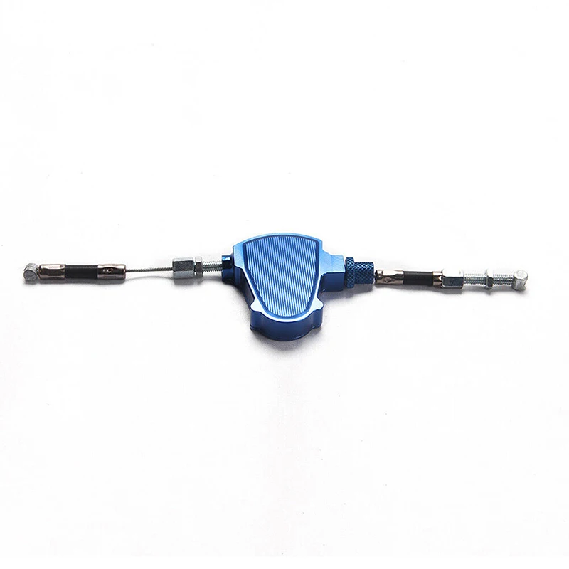 Motorcycle Clutch Pull Cable Lever System Accessories Aluminum Alloy Universal Blue Fit For Honda Kawasaki Suzuki Yamaha