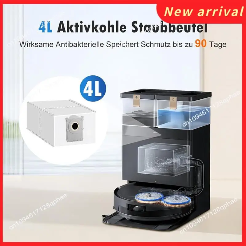N89R Вакуумные мешки для робота-пылесоса Ecovacs Deebot X8 PRO Omni / X8 OMNI / T50 PRO Omni / T50 MAX PRO Omni / T50 Omni