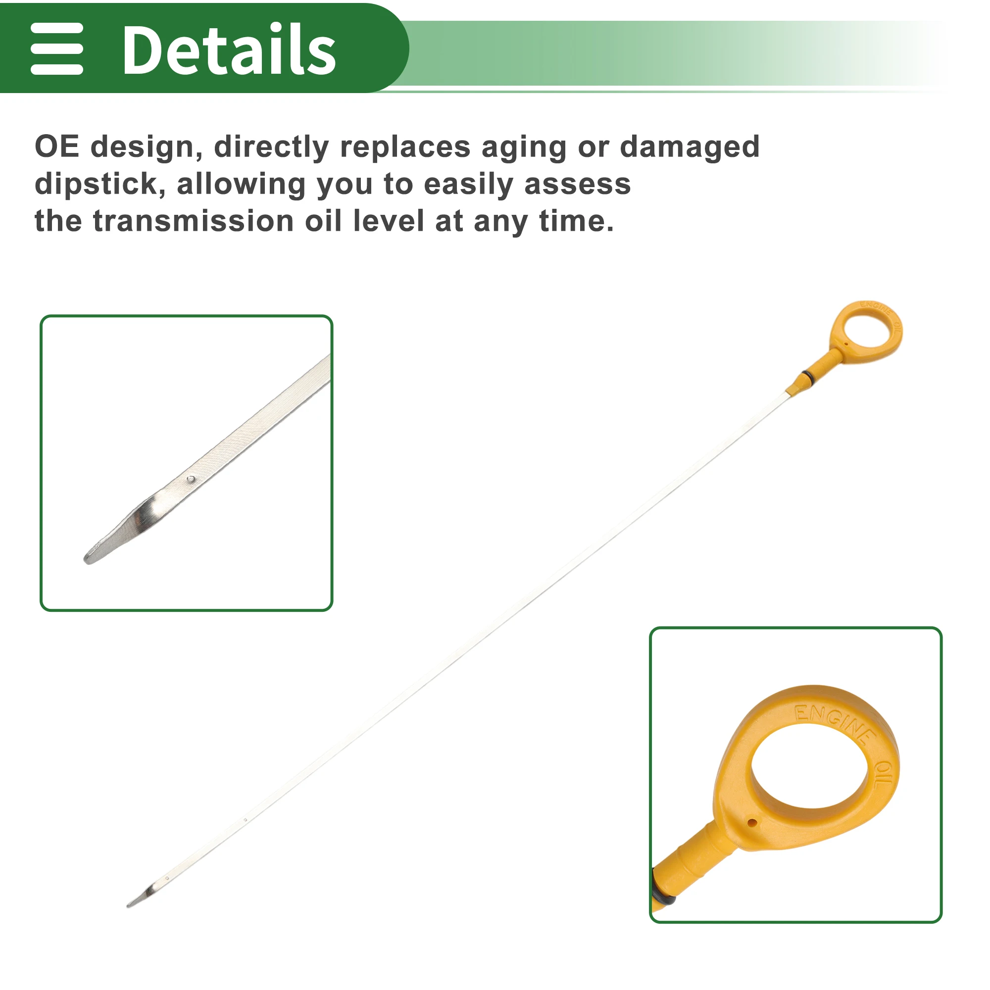 UXCELL Oil Level DipStick No.1530121020 for TOYOTA PRIUS 1500CC 16VALVE DOHC EFI 01-09