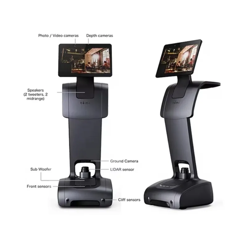 

Temi V3 Most Popular Service Restaurant AI Talking Welcome Guest Explains Front Desk Reception Robot