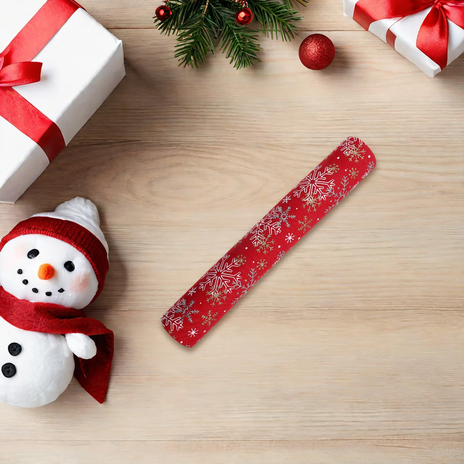 

Christmas Snowflake Table Runner Red White 28x270cm Polyester Rustic Winter Holiday Dining Table Decoration Winter Holiday Decor